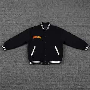 Chaqueta Bomber Varsity de Invierno para Hombre de Alta Calidad, Personalizada, con Ribete de Piel de Oveja, Material de Poliéster/Algodón - Product Image 4