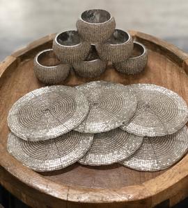 Anillos de Servilleta Modernos y Ecológicos de Resina y Metal/Madera/Vidrio para Decoración de Mesa - Product Image 4