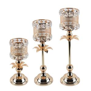 Laiton élégant, bougeoir en cristal, bougeoir européen décoration de mariage bar fête maison - Product Image 6