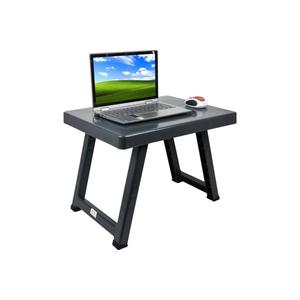 Tavolo da campeggio portatile grigio pieghevole in plastica
