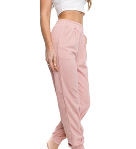 Pantalones de chándal para correr de algodón/poliéster ligeros para mujer Logotipo oscuro Recién llegado Streetwear Bolsillos laterales lisos Casual OEM - Product Image 3