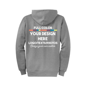 Sweat à capuche en coton bleu royal de haute qualité pour hommes, style de rue - Product Image 3