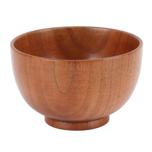 Bol de service en bois lisse et élégant pour famille de ferme à manger salade pâtes pain collation aux fruits mariage rustique - Product Image 1