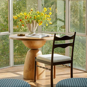 <b>Round</b> <b>Dining</b> <b>Table</b> <b>Solid</b> Teak Bestseller Modern Teak <b>Wood</b> <b>Dining</b> <b>Table</b> for Outdoor Furniture in Restaurant Hotel Villa - Bibury - Product Image 1