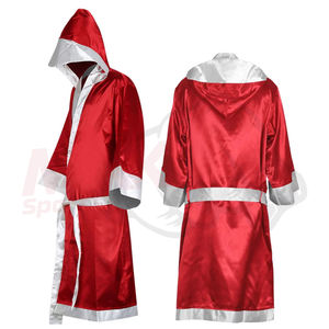 Precio barato 2025 OEM hecho en fábrica de alta calidad personalizado de cuero bata de boxeo profesional MMA Fighting Durable Boxing Wear - Product Image 5