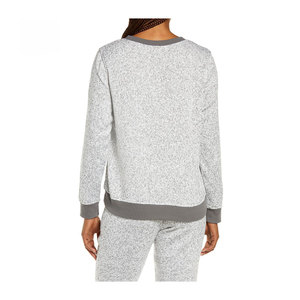 Top Trend mujeres al aire libre suave algodón elástico ácido lavado polar forrado pulóver correr antiarrugas transpirable sudadera - Product Image 3