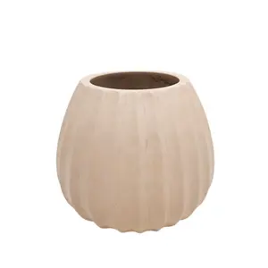 Centrotavola da tavolo vaso di fiori In legno di Mango color argilla vasi In legno In stile moderno per la decorazione domestica alla rinfusa