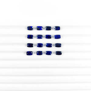 Piedras de Zafiro Azul Natural de Bangkok, Corte Cojín, Calibradas, 3x5mm y 6x4mm, Corte Brillante, Nombre de la Gema: Gemas Naturales - Product Image 1