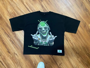 Speedy Industry 100% algodón 280 GSM camiseta de gran tamaño de secado rápido DTG impresión sólido de punto bajo MOQ envío rápido OME para - Product Image 5