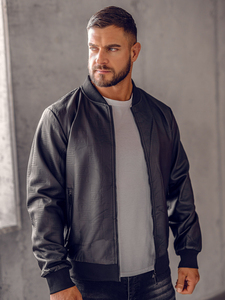 Chaqueta de Cuero Genuino al por Mayor para Hombre, Chaqueta de Motociclista Ajustada, Moderna, Forrada de Lana, Gruesa, para Primavera, Otoño e Invierno - Product Image 5