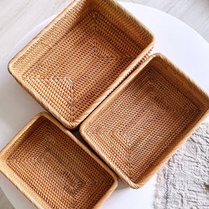 Cesta de almacenamiento de ratán natural a precio muy barato con varios tamaños hechos a mano de Vietnam - Product Image 3