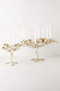 Candélabres rustiques en métal pour les garden-parties avec finition dorée et structure solide pour la décoration extérieure - Product Image 5