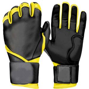 Guante de Bateo de Béisbol de Cuero Genuino con Puño Largo Digital para Jóvenes, Niños y Hombres, Diseño de Logotipo Personalizado Profesional, Guantes de Béisbol y Softbol - Product Image 1