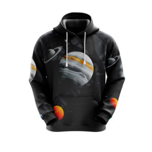 Sweat à capuche d'hiver personnalisé pour homme - Coupe ample, poids lourd, tissu en molleton 100% coton - Product Image 3