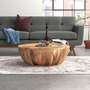Unique Design mango Wood Brown Coffee Table for Kitchenware Office Home Restaurant Living Room <b>Garden</b> Decoration Made in India - Product Image 3
