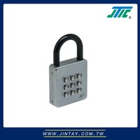 Cadenas numérique à combinaison à bouton-poussoir en alliage de zinc robuste, pour usage commercial, OEM