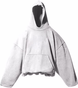 เสื้อฮู้ดดี้ทรงโอเวอร์ไซส์แบบวินเทจ ดีไซน์สั่งทำพิเศษ เนื้อผ้าหนา GSM ทรงบ็อกซี่ ไหล่ตก ไม่มีเชือกผูก แบบครอป ทรงหลวมสำหรับผู้ชาย - Product Image 3