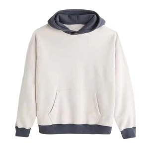 Sudadera con Capucha de Forro Polar para Hombre, Ajuste Regular, Bolsillos, Estilo Urbano, Hombros Caídos, Tejido Pesado de 430g, Secado Rápido, Teñido Liso, Impermeable - Product Image 3