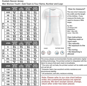Ropa de fútbol Uniformes de fútbol Conjunto Jugador Hombres y mujeres Ropa deportiva Entrenamiento OEM Jerseys con sublimación corta para adultos Manga corta - Product Image 4