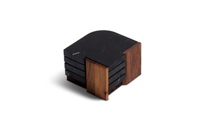 จานชาไม้หินอ่อนทำด้วยมือสุดหรูพร้อมชุดที่รองแก้วชุดเสิร์ฟที่หรูหราสำหรับจัดแสดงกาแฟชาและตกแต่งบ้าน - Product Image 5