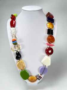 Collier en résine au design unique, vente en gros de pendentifs en résine époxy, bijoux en résine, artisanat fait main, collier tendance, bijoux tendance - Product Image 3