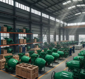 Bétonnière professionnelle 500L, machine à mélanger le ciment portable, bétonnière robuste pour les travaux de construction - Product Image 5