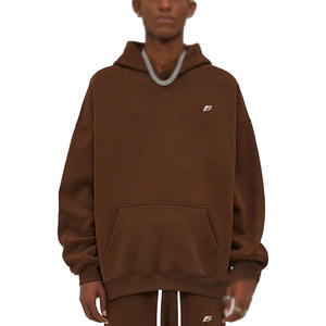 Men's Relaxed Fit Pullover Hooded Custom Logo OEM Private Label Sweatshirt Streetwear Unisex B2B <b>Oversized</b> <b>Fleece</b> <b>Hoodie</b> - Product Image 1