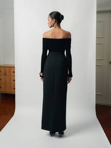 New Arrival Women'S <b>Skirts</b> High-Waist Obie <b>Maxi</b> <b>Skirt</b> Rayon Spandex Woven Fabric Clothes Women Whiteant Clothing Manufacturers - Product Image 4