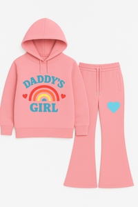 Conjunto Deportivo Infantil de Invierno con Capucha, 100% Algodón Orgánico, Pantalones Deportivos Acampanados con Cordones, Secado Rápido y Transpirable - Product Image 4