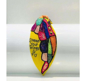 Bandeau exquis en perles de rocaille avec des perles multicolores, conçu pour les femmes qui apprécient les accessoires de cheveux haut de gamme et le style unique - Product Image 1