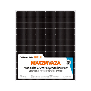 Panel Solar Policristalino de 270W de Aton Solar, con Tecnología PERC de Media Celda, Certificado TUV para Techos - Product Image 2