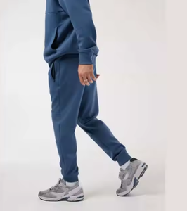 ชุดวอร์มผู้ชายผ้าฝ้ายแท้ 100% แห้งเร็ว น้ำหนักเบา 300 กรัม ซิปหน้า ลายเรียบ แฟชั่นฤดูหนาว สินค้าขายดี - Product Image 6