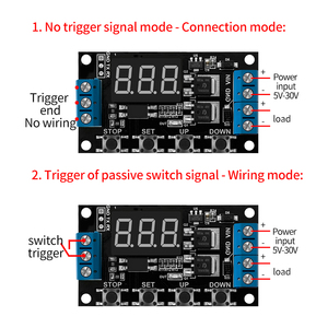 DC 12V 24V 듀얼 <span class=keywords><strong>MOS</strong></span> LED 디지털 시간 지연 릴레이 트리거 사이클 타이머 지연 스위치 회로 기판 타이밍 제어 모듈 DIY - Product Image 4