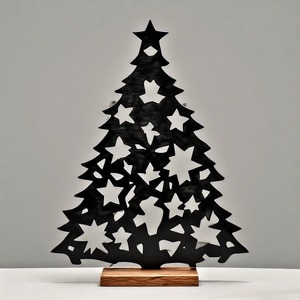 ChimeSpruce AuraBranch EternaBloom Escultura de árbol de metal decorativa hecha a mano para el hogar y la Oficina - Product Image 6