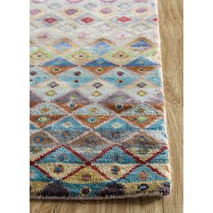 พรมไหมไผ่ผสมขนสัตว์ถักมือ รุ่น Manchaha Lev-703 สีงาช้าง หนา 10 มม. ลายเรขาคณิตนามธรรม สำหรับตกแต่งบ้าน ทางเดิน รูปทรงสี่เหลี่ยมผืนผ้า - Product Image 4