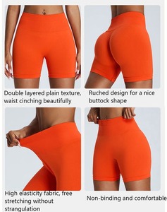 Pantalones cortos de yoga transpirables para mujer, novedad en pantalones cortos deportivos para correr, ocio al aire libre, saludables, al por mayor - Product Image 6