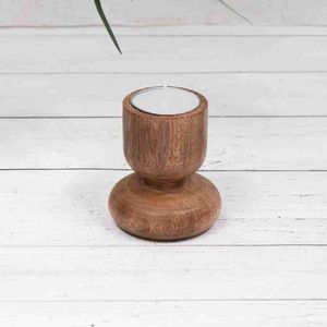 High Quality Eco-friendly Acacia Wood Candle <b>Bowl</b> <b>Set</b> of 3 Unique Shape Home Decorations Handmade in Vietnam - Product Image 6
