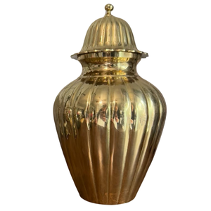 Pot de temple en laiton de haute qualité avec finition polie, pot de temple en laiton pur vintage pour la décoration du temple - Product Image 2