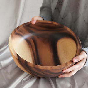 Bol en bois de style japonais de haute qualité à bas prix pour la décoration de la maison Coffee Shop & Hotel Made in Vietnam - Product Image 5