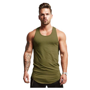 Débardeurs de sport pour hommes en polyester, grande taille, à logo personnalisé, pour entraînement, musculation, fitness, compression, course à pied, 2026 - Product Image 3