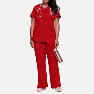 Uniforme Médico Unisex de Poliéster/Algodón, Elástico, Transpirable, de Secado Rápido, Tipo Jogger, para Hospital - Traje de Enfermería - Product Image 1