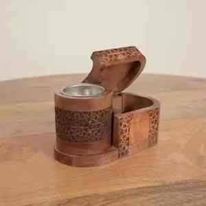 Quemador de Incienso de Madera de Acacia Religioso, Hecho a Mano, con Diseño Ecológico para una Combustión Limpia y una Fragancia para el Hogar - Product Image 4