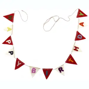 Bandiere di buone vacanze ecologiche fatte a mano banner Hot New Felt Happy Holidays ghirlanda Door hangings decorazione festiva