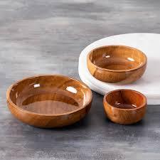 Cuencos de Madera de Mango Modernos Hechos a Mano de Primera Calidad para Presentaciones Culinarias Mundiales, Regalos Empresariales, Suministro Directo - Product Image 6