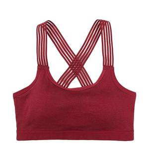 Soutien-gorge de sport grande taille personnalisé en matière respirante, vente chaude, couleur unie, taille adulte, maintien moyen, sans couture, devant, vêtements de yoga et de fitness - Product Image 1