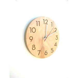Horloge en bois rustique décorative Nature classique horloge créative en bois naturel avec vente - Product Image 5