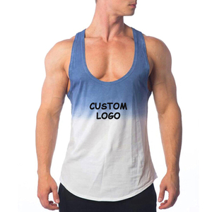 เสื้อกล้ามคอสี่เหลี่ยมสำหรับผู้ชายเสื้อกล้ามลำลองกล้ามเนื้อสีพื้น - Product Image 4