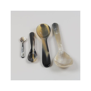 Cuillère à sel en corne de buffle de bonne qualité avec couleur naturelle Cuillère à couverts de meilleure qualité à prix raisonnable Cuillère en corne à vendre - Product Image 4