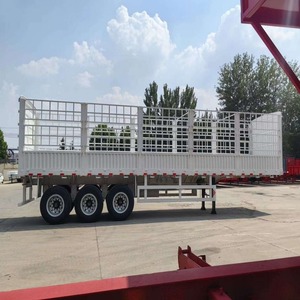Nouvelle remorque porte-vaches semi-nouvelle conception avec élévateur électrique, en aluminium, 2 ou 3 essieux, pour le transport de bétail et de marchandises, avec clôture agricole - Product Image 4