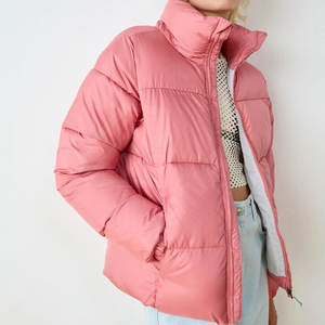 Chaqueta acolchada de piel de oveja para mujer de primera calidad, abrigo de invierno con aislamiento acolchado, cuello alto para comodidad cálida, estampado para clima frío - Product Image 5